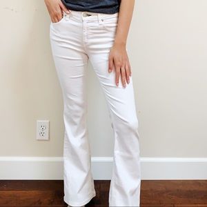 Rag & Bone Elephant Bell White Flare Jeans Sz 27